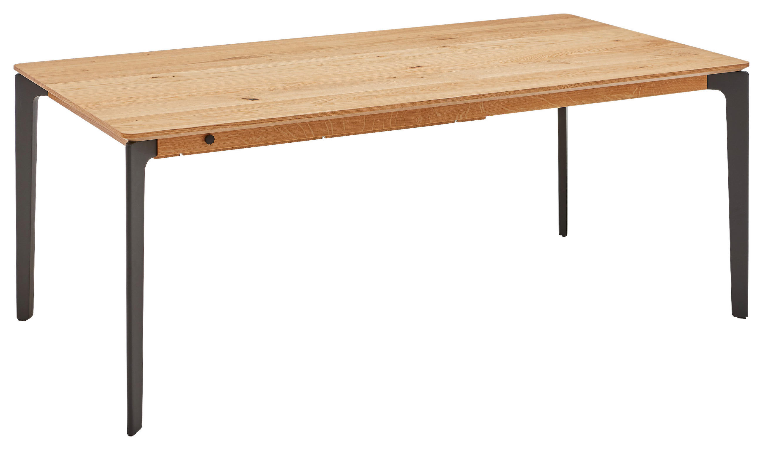 ESSTISCH in Holz, Metall 190/100/75 cm  - Wildeiche/Anthrazit, Design, Holz/Metall (190/100/75cm) - Venjakob