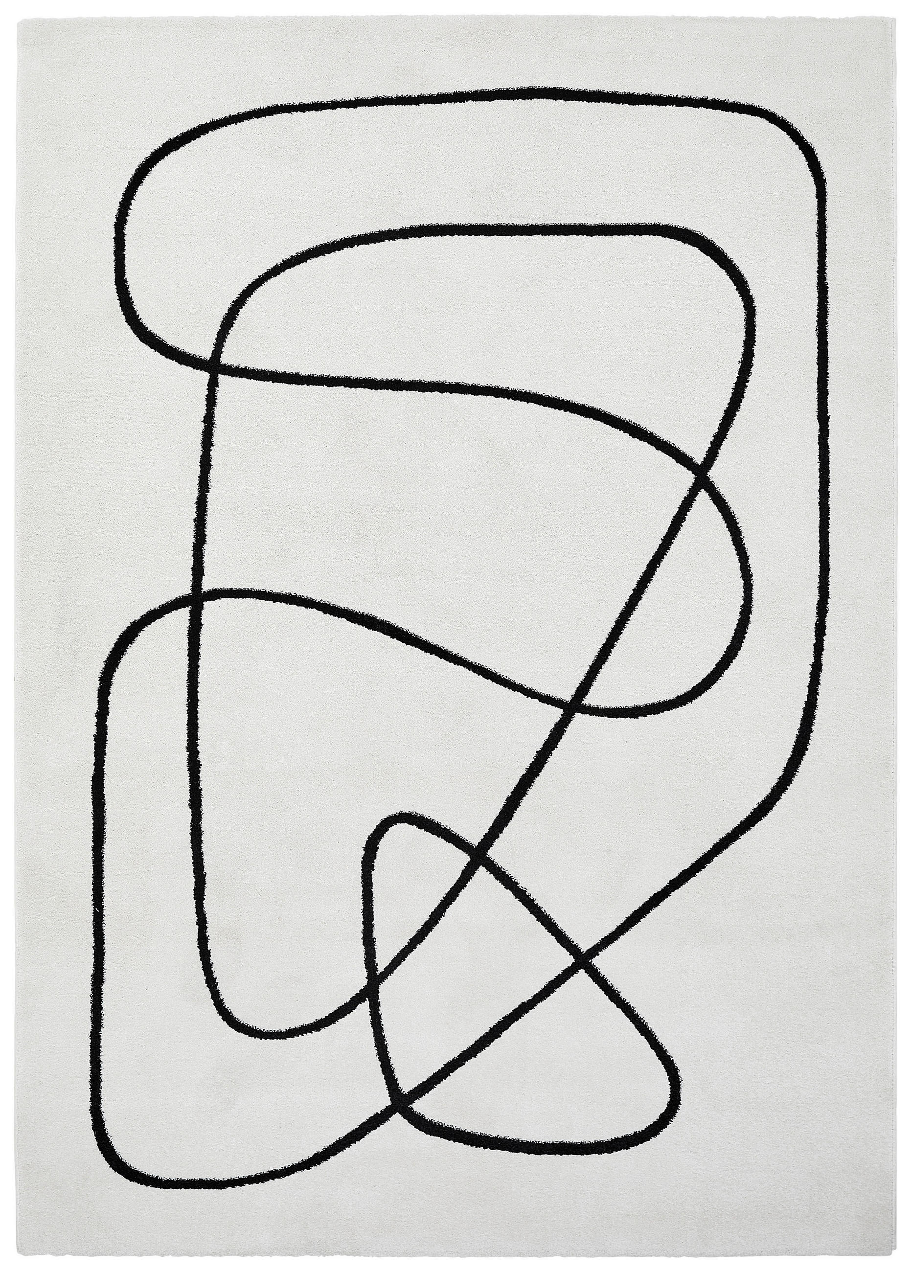 WEBTEPPICH 120/170 cm Artist Schwarz, Weiß  - Schwarz/Weiß, Design, Textil (120/170cm) - Esprit