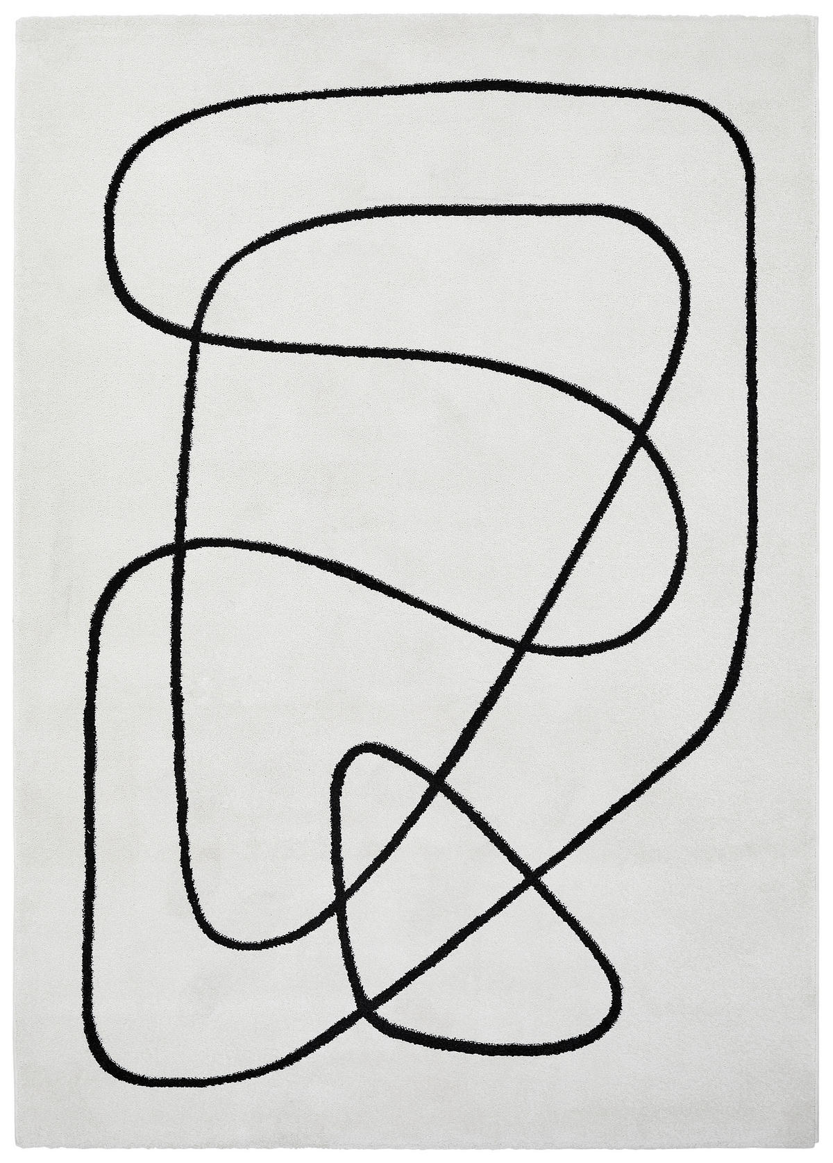 WEBTEPPICH 133/200 cm Artist Schwarz, Weiß  - Schwarz/Weiß, Design, Textil (133/200cm) - Esprit