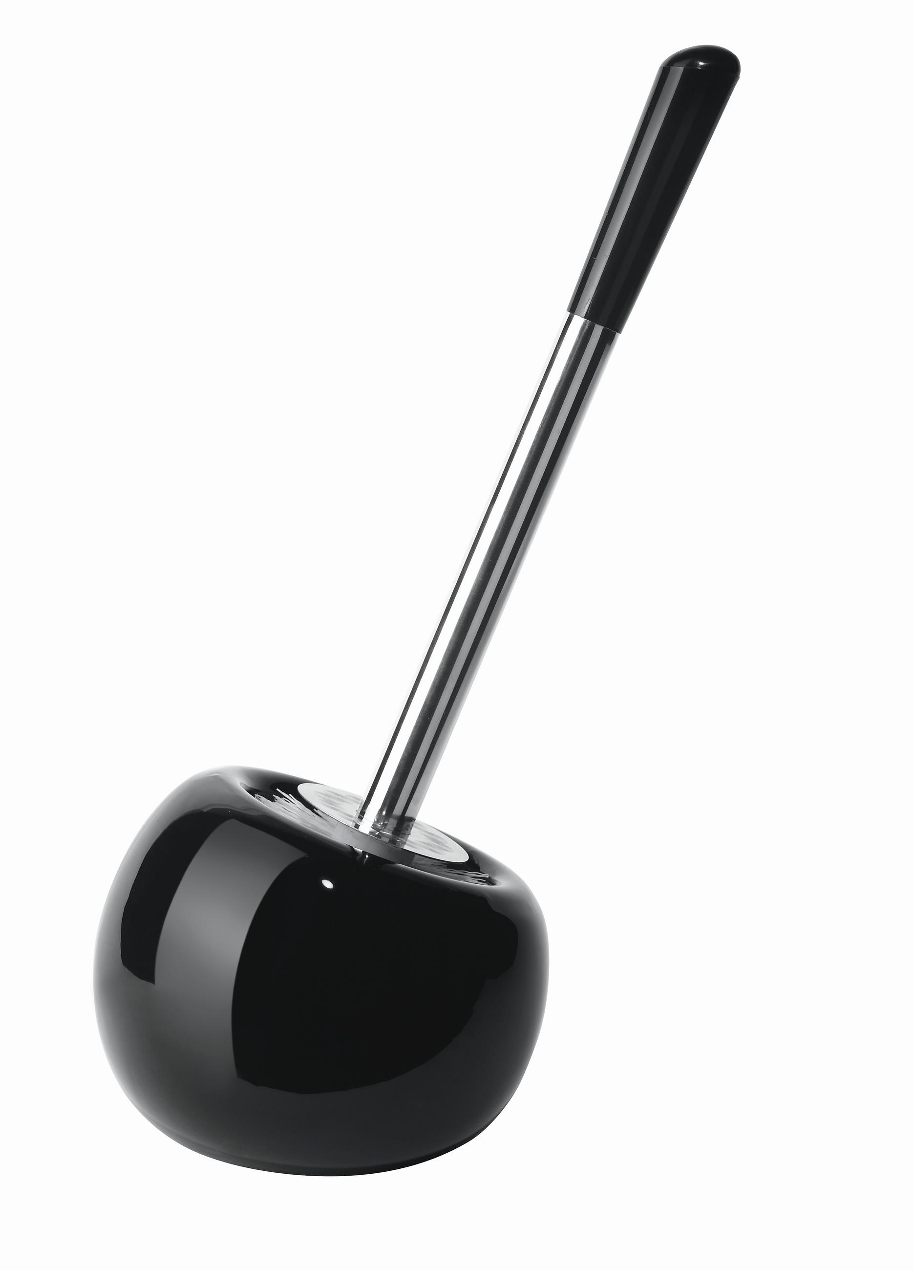 WC KEFA SO STOJANOM - čierna, Basics, kov/plast (15.5/37cm) - Sadena