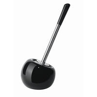 WC SADA - ŠTĚTKA A DRŽÁK - černá, Basics, kov/plast (15.5/37cm) - Sadena