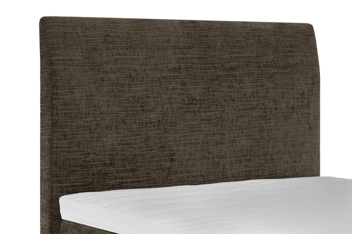 POSTELJA BOXSPRING 120 cm   x 200 cm  , tekstil rjava  - črna/rjava, Konvencionalno, kovina/tekstil (120/200cm) - Welnova