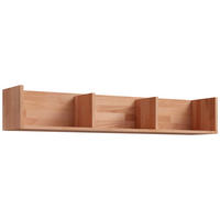 WANDREGAL 130/22/25 cm  - Kernbuche, Natur, Holz (130/22/25cm) - Linea Natura
