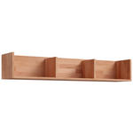 WANDREGAL 130/22/25 cm  - Kernbuche, Natur, Holz (130/22/25cm) - Linea Natura