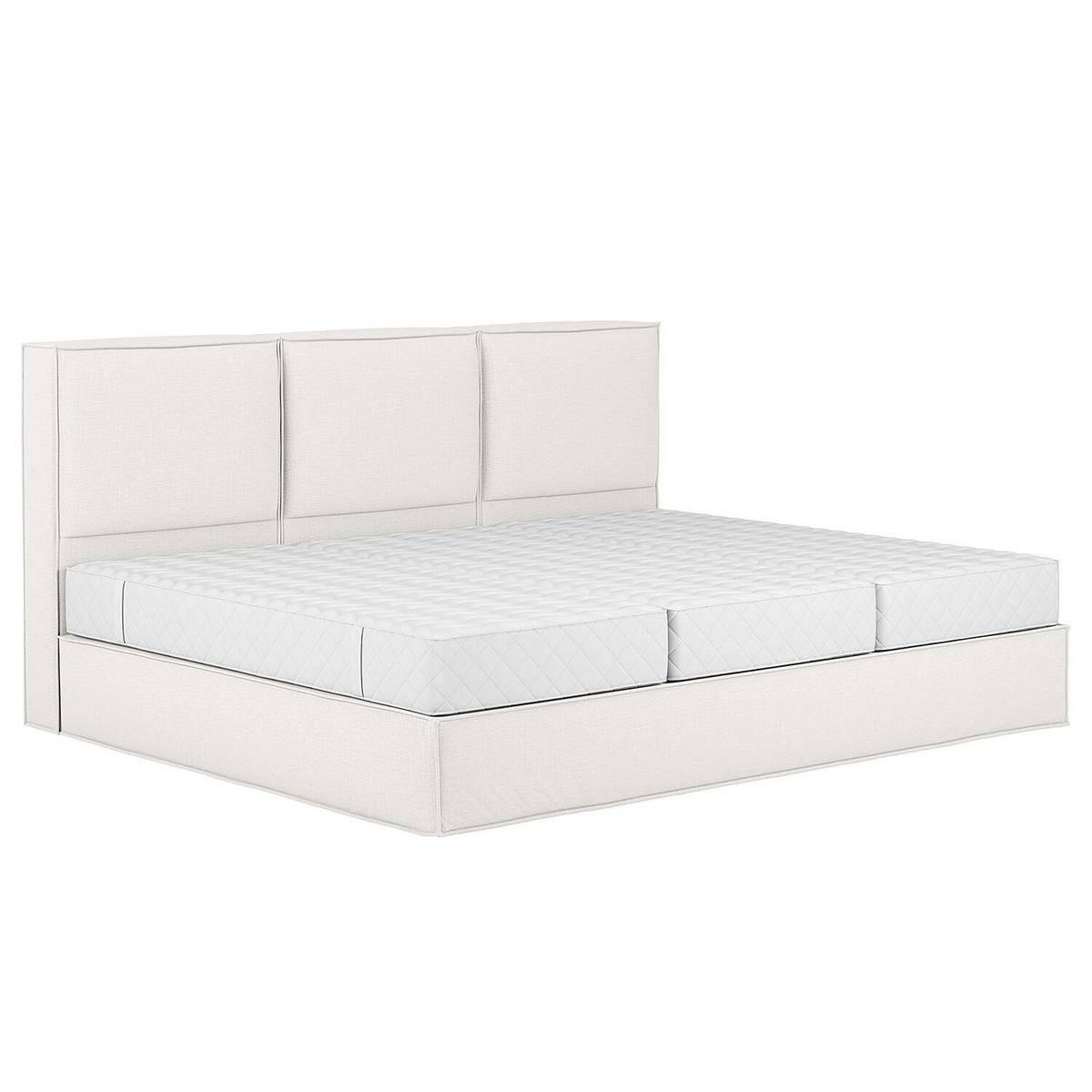 BOXSPRINGBETT 270/220 cm  in Creme  - Creme, Design, Textil (270/220cm) - home24