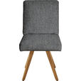 STUHL  in Flachgewebe Holz, Textil  - Eichefarben/Grau, Design, Holz/Textil (46/94/58cm) - Dieter Knoll