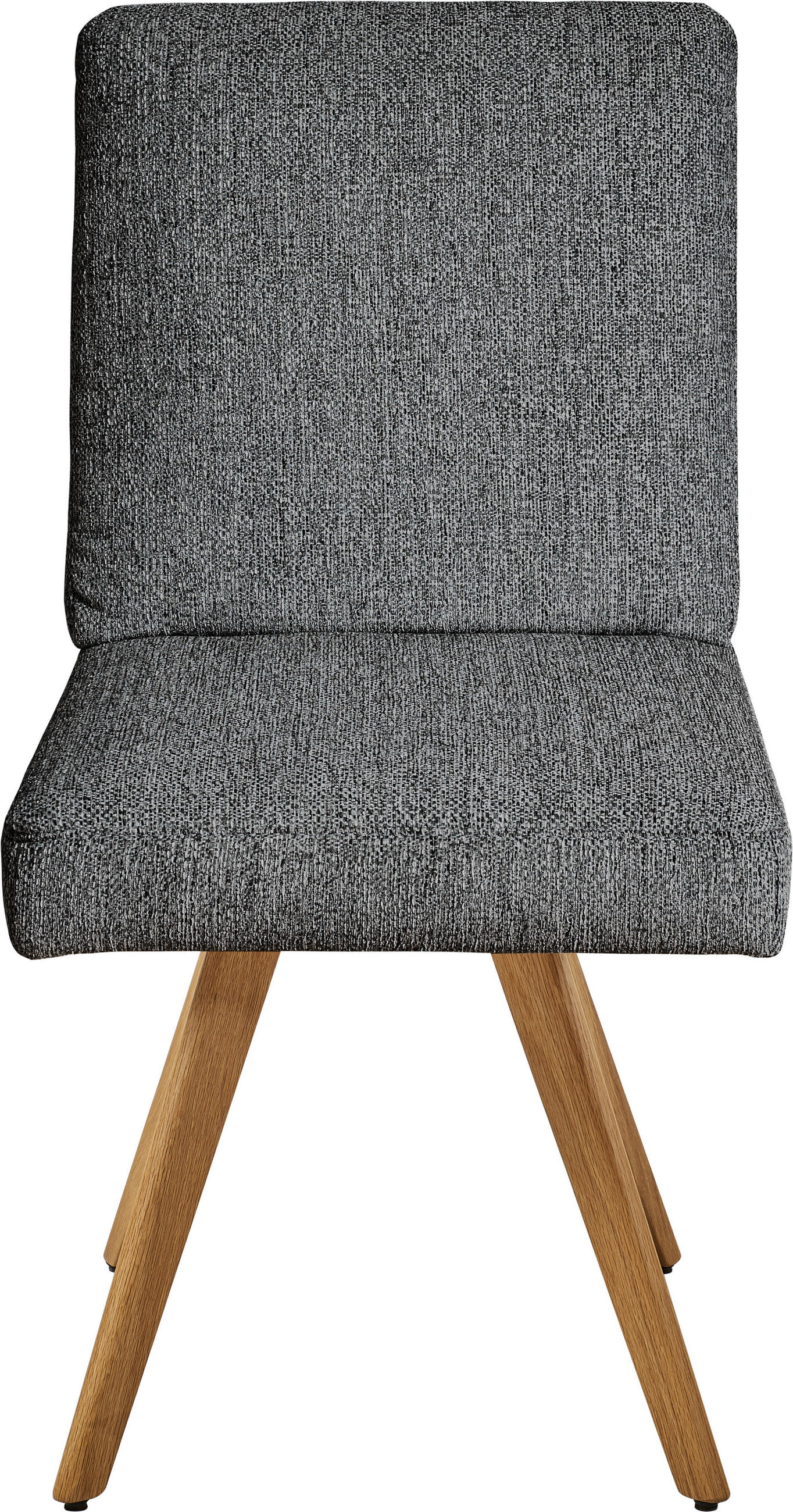 STUHL  in Flachgewebe Holz, Textil  - Eichefarben/Grau, Design, Holz/Textil (46/94/58cm) - Dieter Knoll