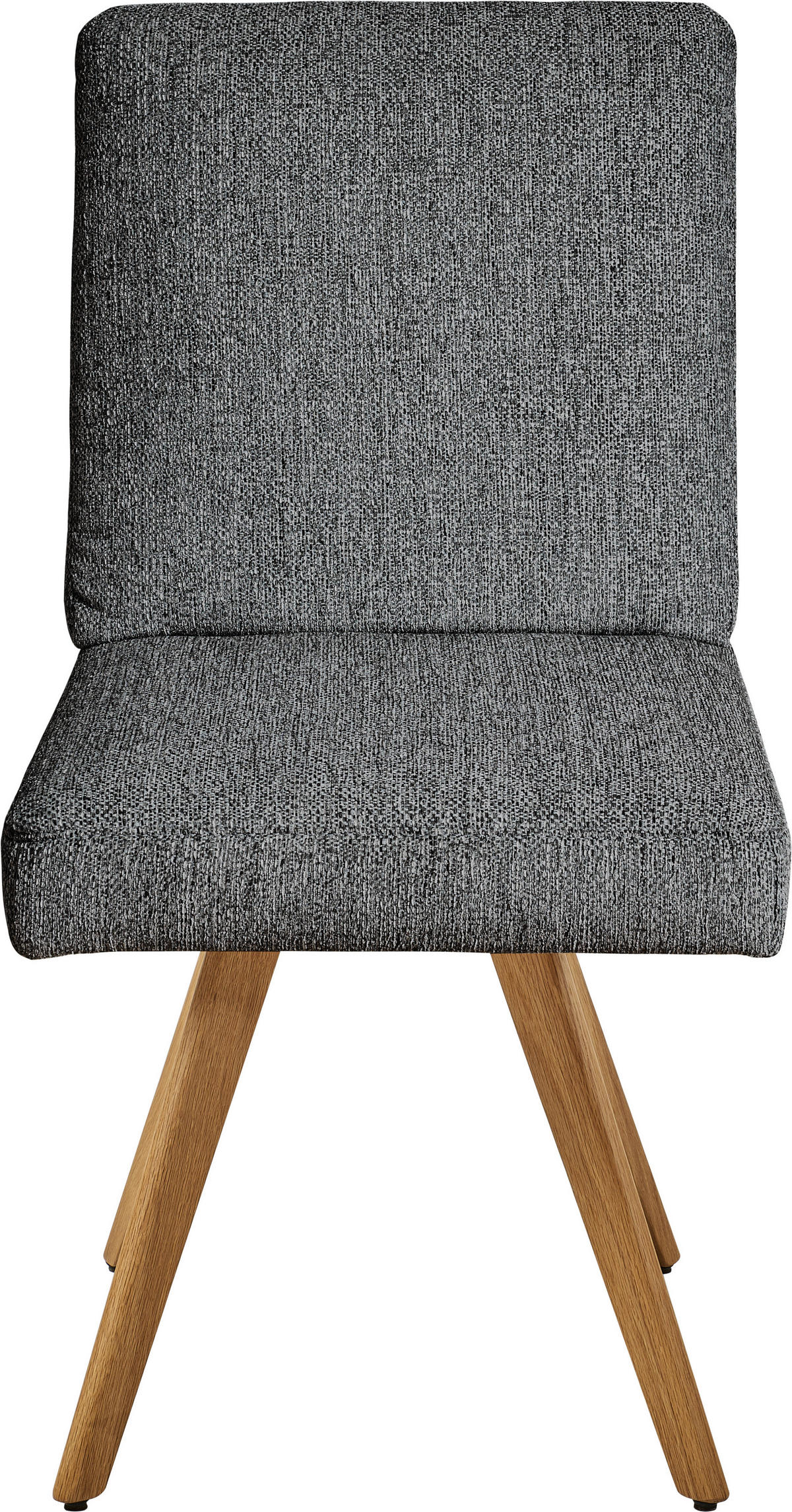STUHL  in Flachgewebe Holz, Textil  - Eichefarben/Grau, Design, Holz/Textil (46/94/58cm) - Dieter Knoll
