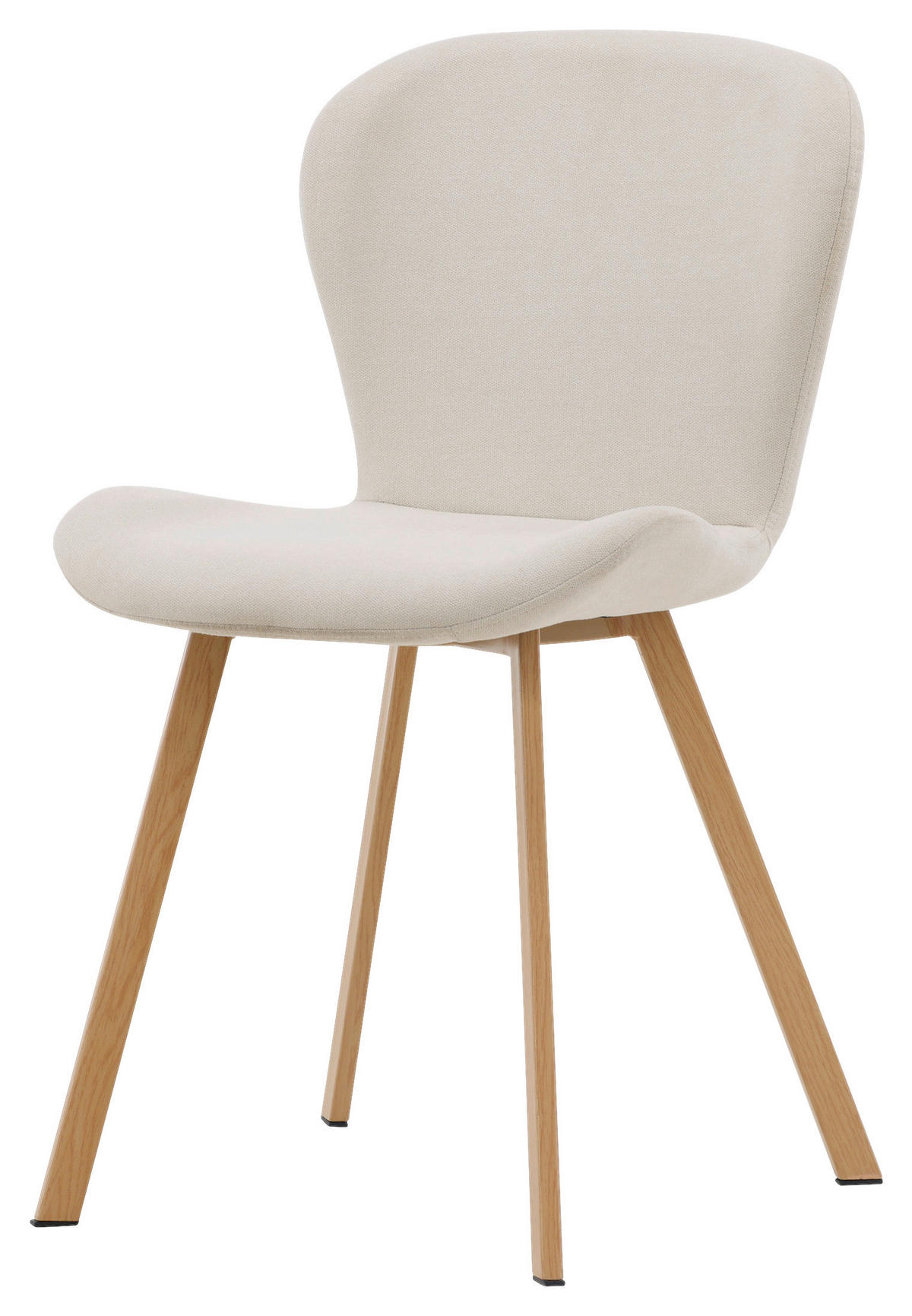 STOLSET 2 styck stål textilväv  - beige/ljusbrun, Design, metall/textil (48/80/50cm) - Livetastic
