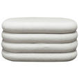 TRUHENBANK 85/42/42 cm Teddystoff Weiß Pappel Sperrholz  - Weiß, Trend, Holz/Textil (85/42/42cm) - Xora