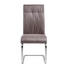 SCHWINGSTUHL Lederlook Edelstahlfarben, Grau - Edelstahlfarben/Grau, Design, Textil/Metall (45,5/100,5/60cm) - Novel