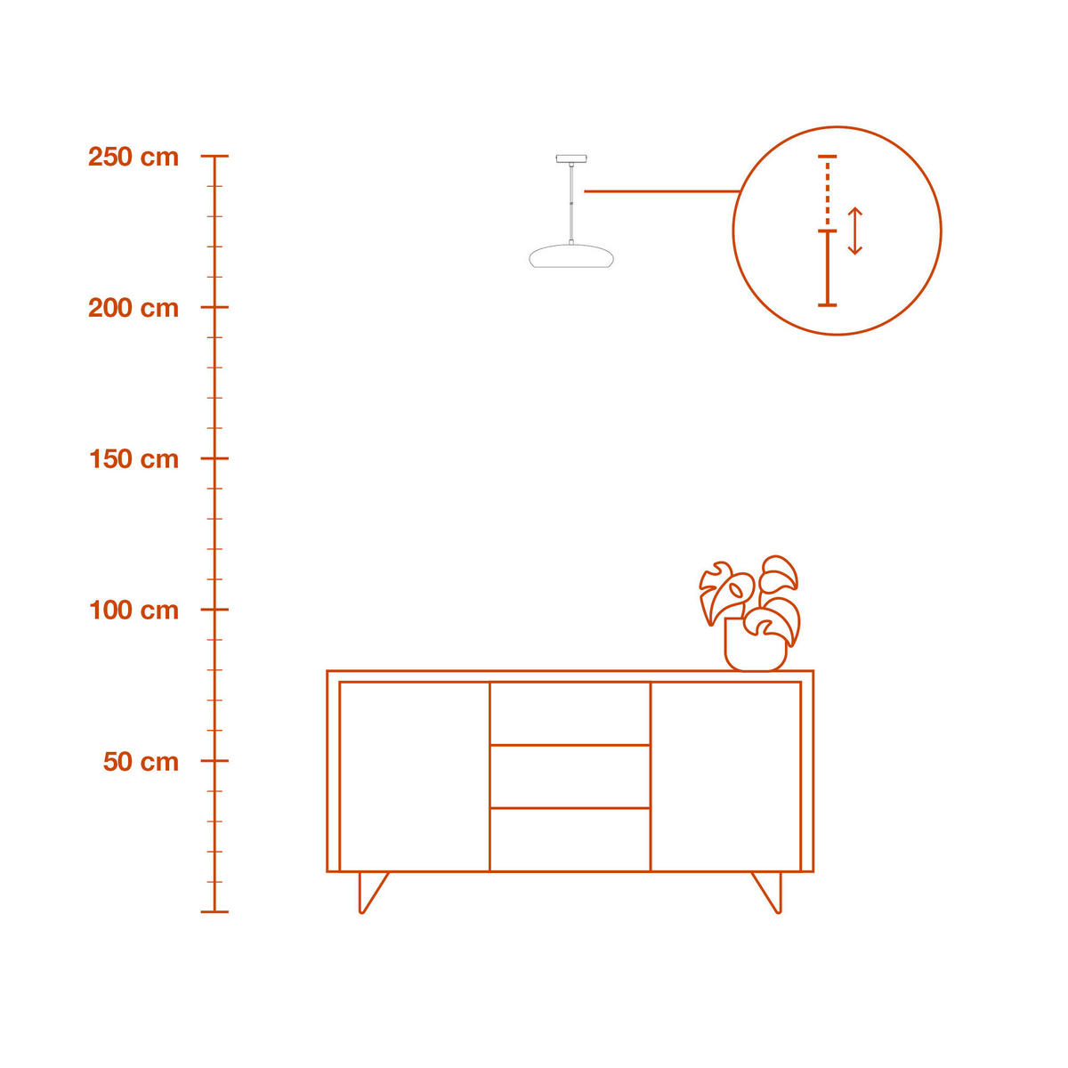 PENDELLEUCHTE 28,3/114 cm   - Weiß, Design, Stein/Metall (28,3/114cm) - Ledvance