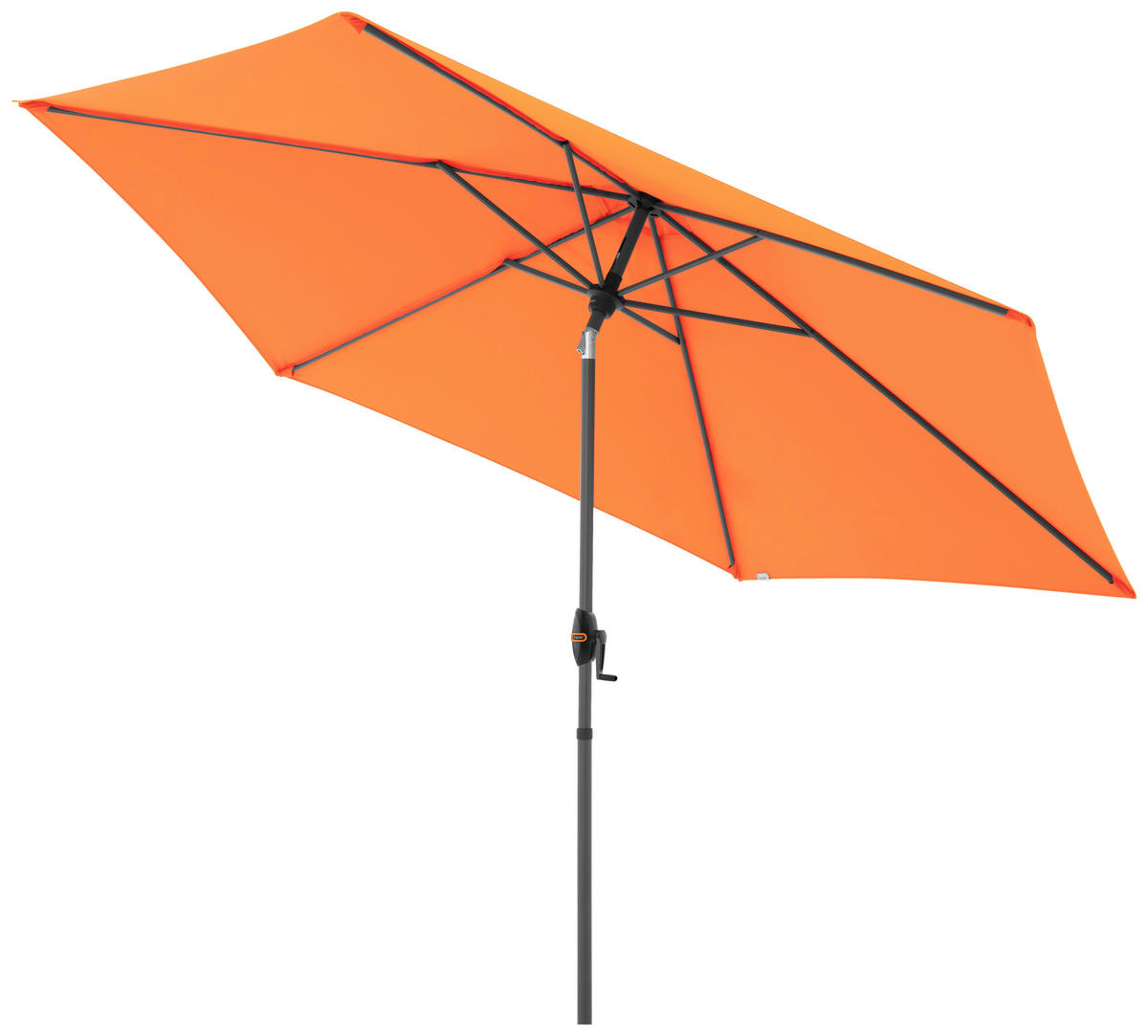 SONNENSCHIRM 305 cm  - Anthrazit/Orange, Basics, Textil/Metall (305/305cm) - Doppler