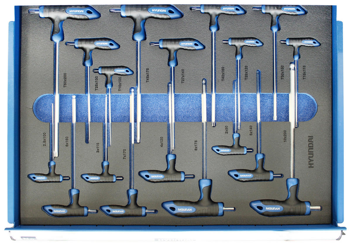 WERKSTATTWAGEN  - Blau, KONVENTIONELL, Metall (101/84/49cm) - Hyundai