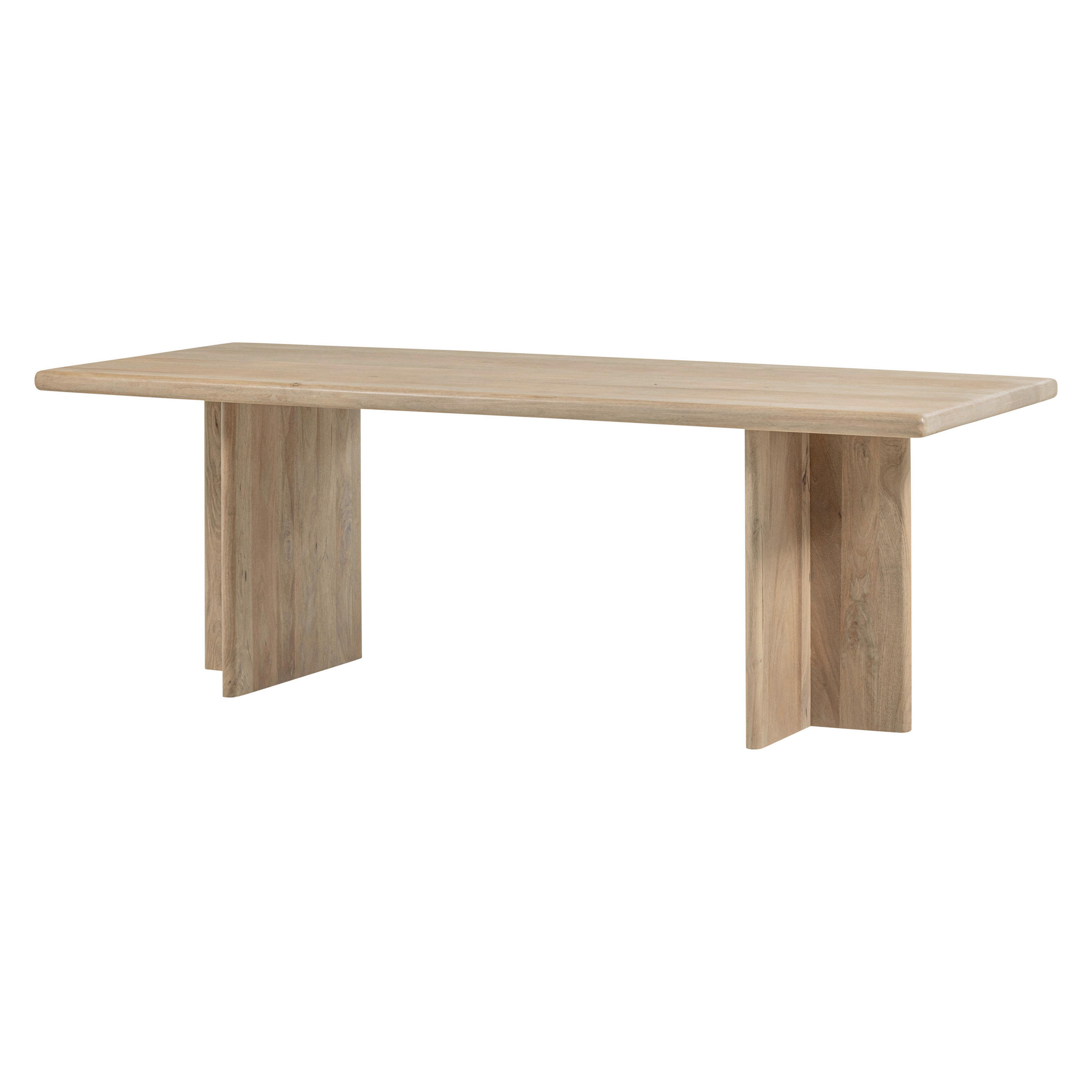 ESSTISCH 220/90/76 cm Echtholz  Holz in verschiedenen Größen erhältlich rechteckig Naturfarben  - Naturfarben, MODERN, Holz (220/90/76cm) - Livetastic