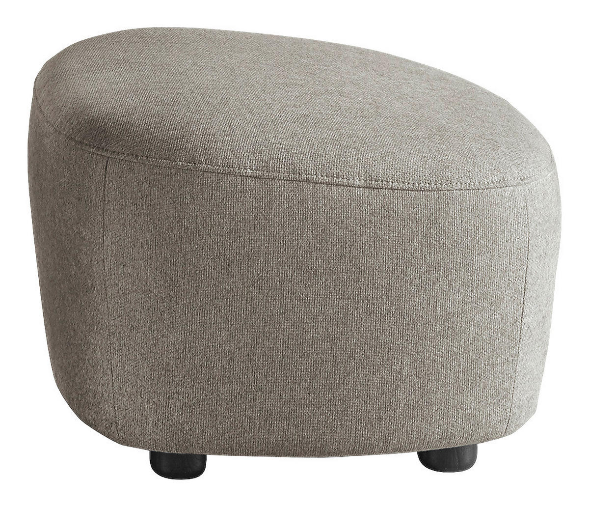 HOCKER Webstoff Grau  - Schwarz/Grau, Design, Kunststoff/Textil (54/41/57cm) - SetOne by Musterring