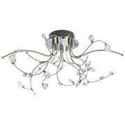 STROPNA LED SVETILKA 70326/540 - nikelj, Trendi, kovina (54cm)