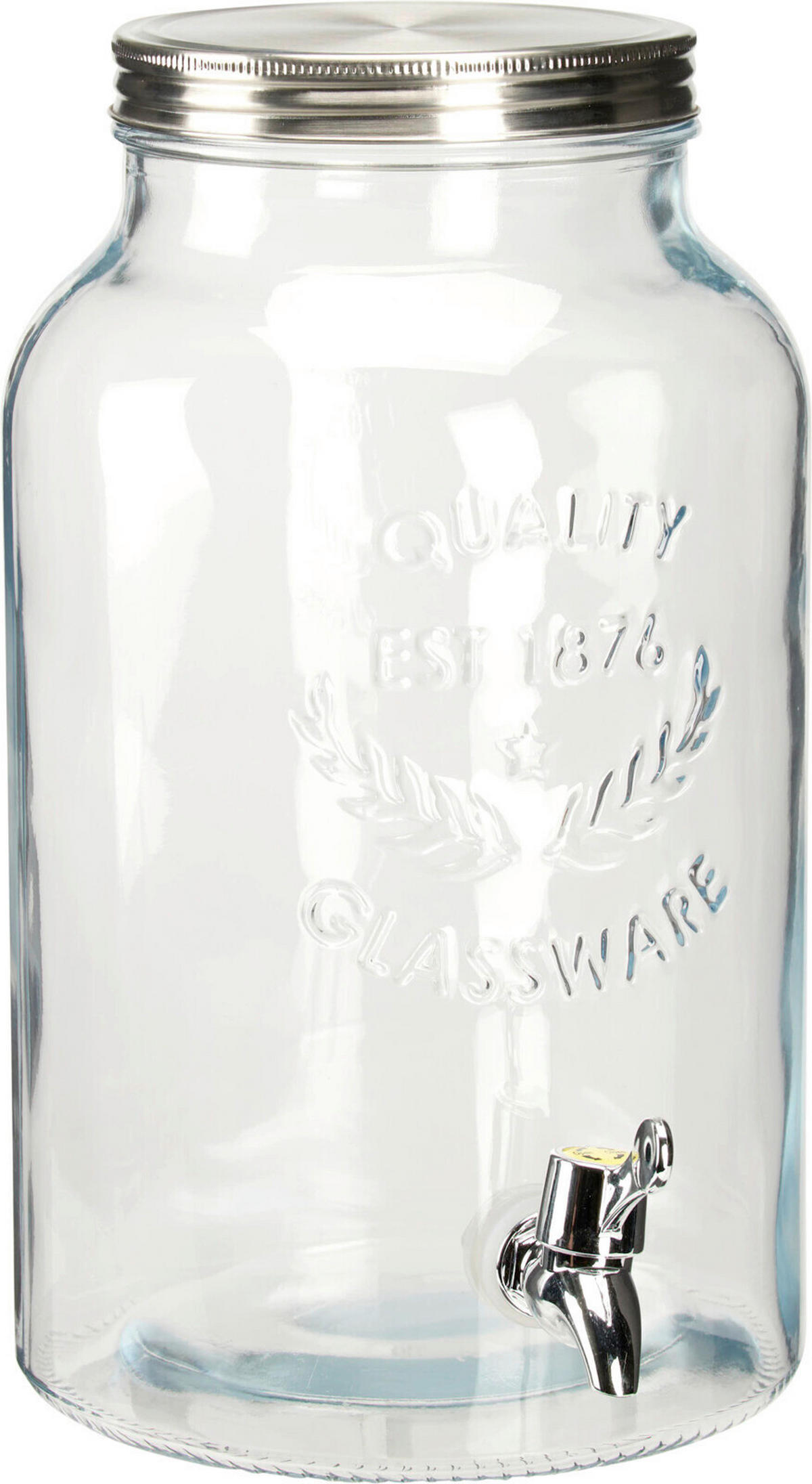 DÁVKOVAČ NÁPOJOV   - priehľadné, Basics, sklo (18.5/18.5/31cm)