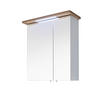 SPIEGELSCHRANK 60/72/20 cm  - Chromfarben/Eichefarben, Design, Glas/Holzwerkstoff (60/72/20cm) - Xora