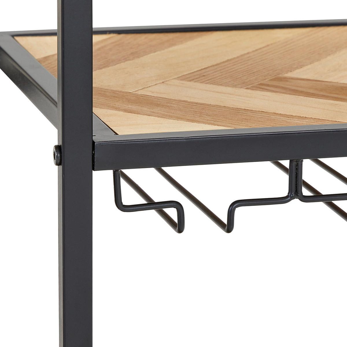 WEINREGAL   - Schwarz/Naturfarben, Design, Holz/Holzwerkstoff (80/90/32cm) - MID.YOU