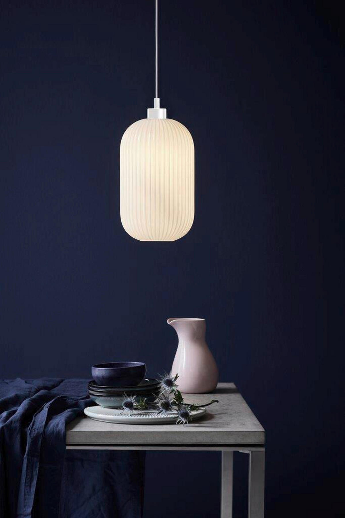 HÄNGELEUCHTE MILFORD 20/33,5 cm   - Weiß, Design, Glas (20/33,5cm) - Nordlux