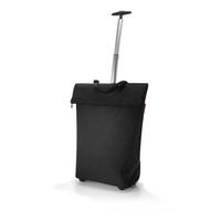 NÁKUPNÍ TAŠKA NA KOLEČKÁCH  - černá/barvy stříbra, Basics, kov/textil (43/53/21cm) - Reisenthel