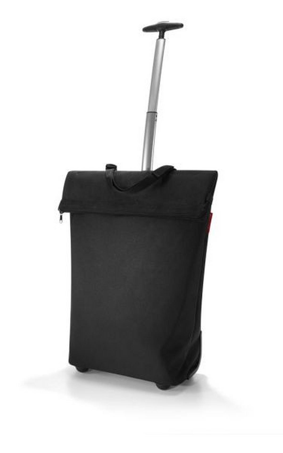 NÁKUPNÍ TAŠKA NA KOLEČKÁCH  - černá/barvy stříbra, Basics, kov/textil (43/53/21cm) - Reisenthel