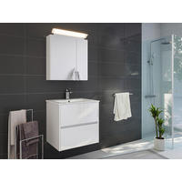 BADEZIMMER 2-teilig  in 70 cm  - Weiß Hochglanz/Weiß, Basics, Keramik/Holzwerkstoff (70cm) - MID.YOU