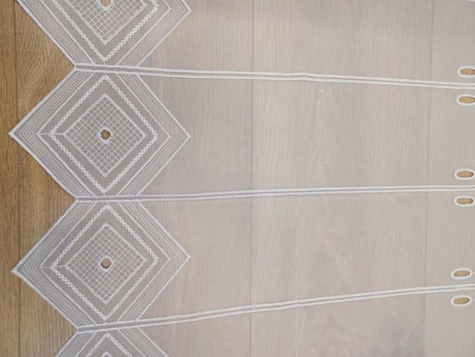 KRATKA ZAVESA  2026 FRÜHLING          60 cm   bela  - bela, Basics, tekstil (60cm)