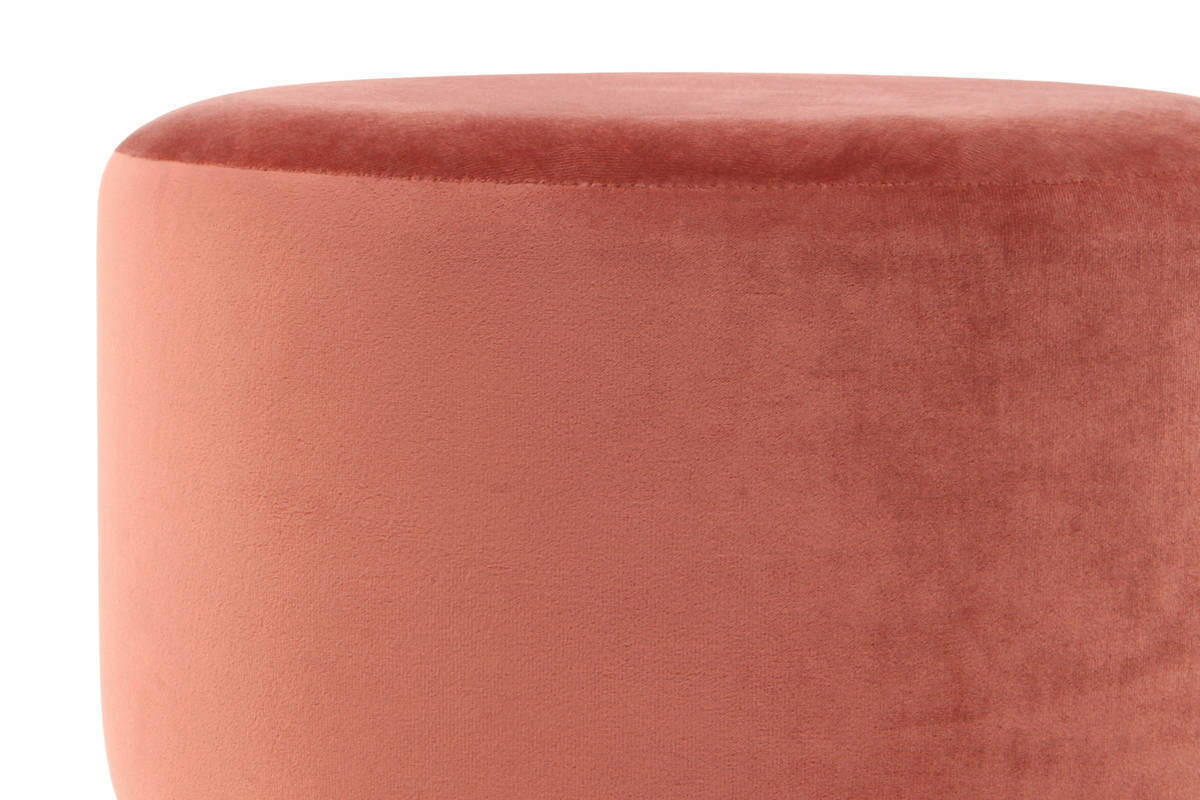 HOCKER Kiefer Taupe, Dunkelrosa  - Taupe/Dunkelrosa, LIFESTYLE, Holz/Kunststoff (35/46/35cm) - Kayoom