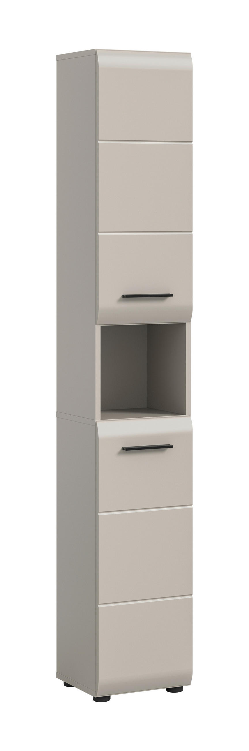 HÖGSKÅP  - svart/kashmir, Trend, trämaterial/plast (30/185/30cm) - MID.YOU