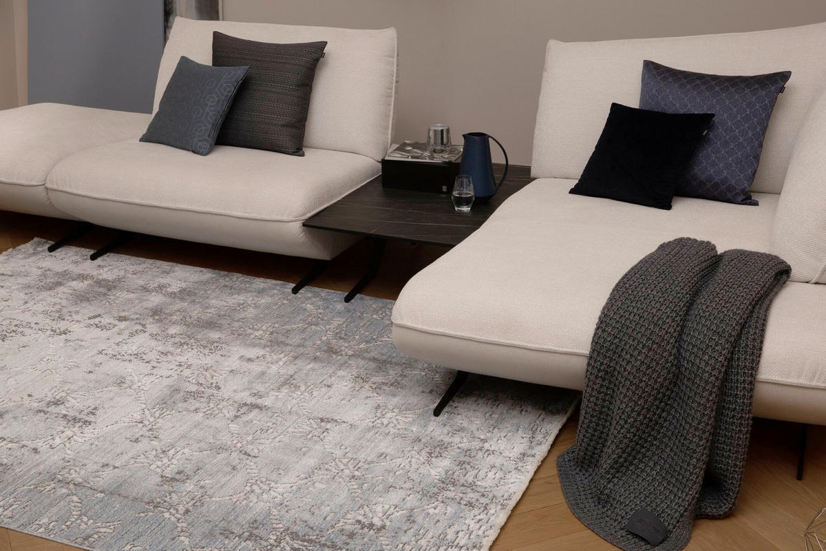 TKANA PREPROGA  Faded Cornflower     170/240 cm    tkano  srebrne barve  - srebrne barve, Design, tekstil (170/240cm) - Joop!