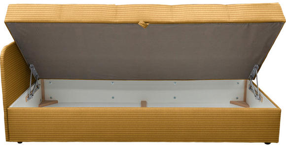 LIEGE  in Cord Currygelb  - Currygelb/Schwarz, Basics, Kunststoff/Textil (95/90/205cm) - Xora