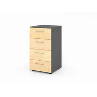 AKTENSCHRANK Graphitfarben, Ahornfarben  - Ahornfarben/Graphitfarben, Basics, Holzwerkstoff (40/74,8/41,7cm) - Venda