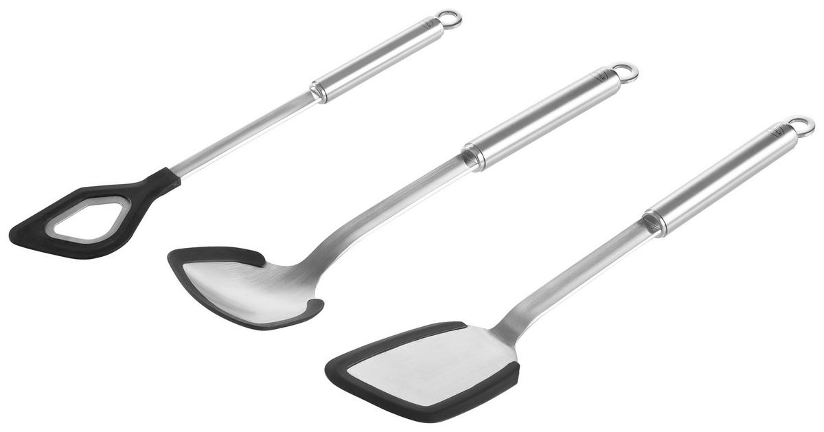 KÜCHENHELFERSET Küchenklassiker  - Edelstahlfarben, Basics, Metall (10/37,5/0,9cm) - Rösle