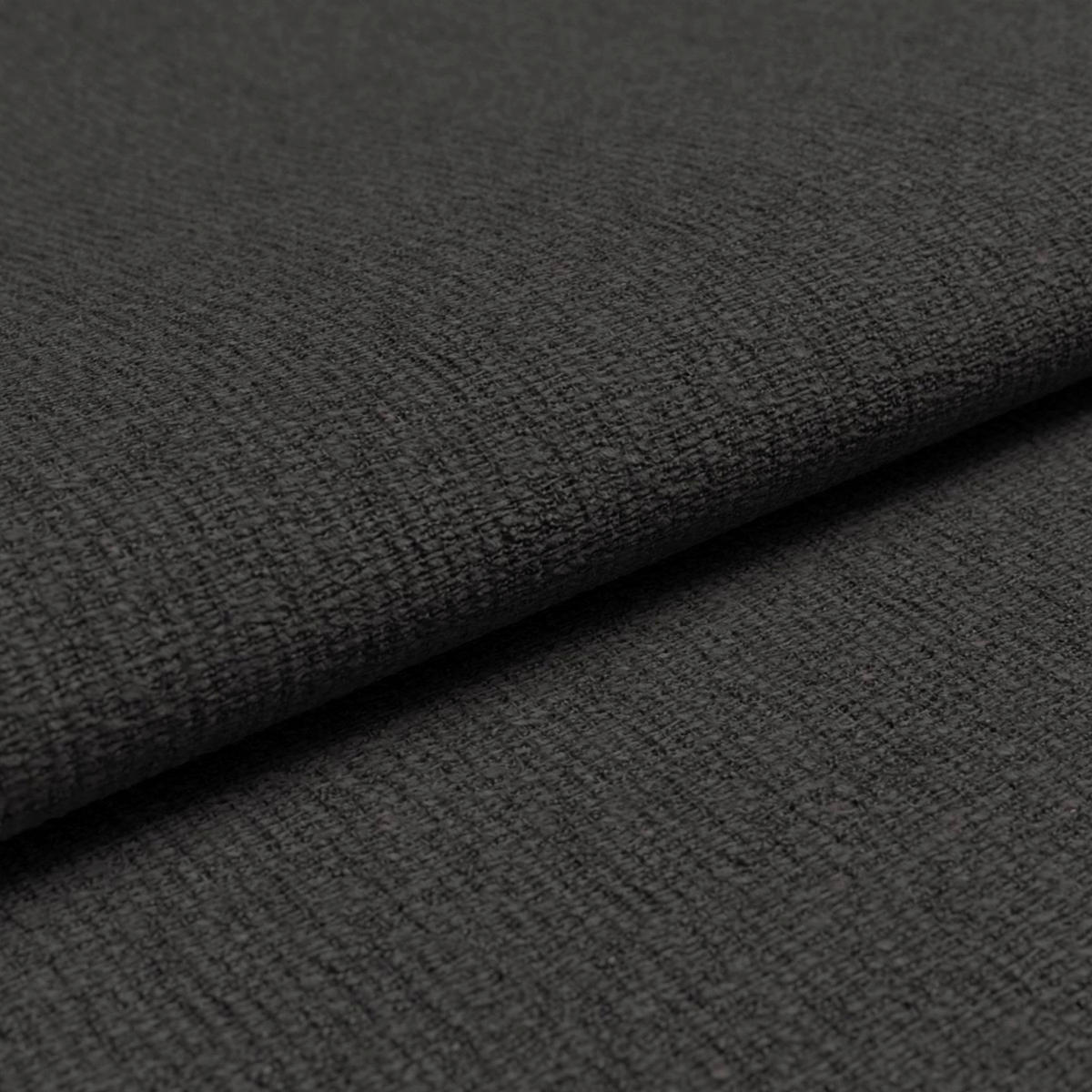 ECKSOFA  in Flachgewebe Anthrazit  175-224/255-365 cm  - Anthrazit/Schwarz, Design, Textil/Metall (175-224/255-365cm) - Dieter Knoll
