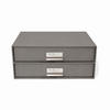 TISCHORGANIZER  - Hellgrau/Grau, Basics, Karton/Papier (33.5/14.5/25.5cm)