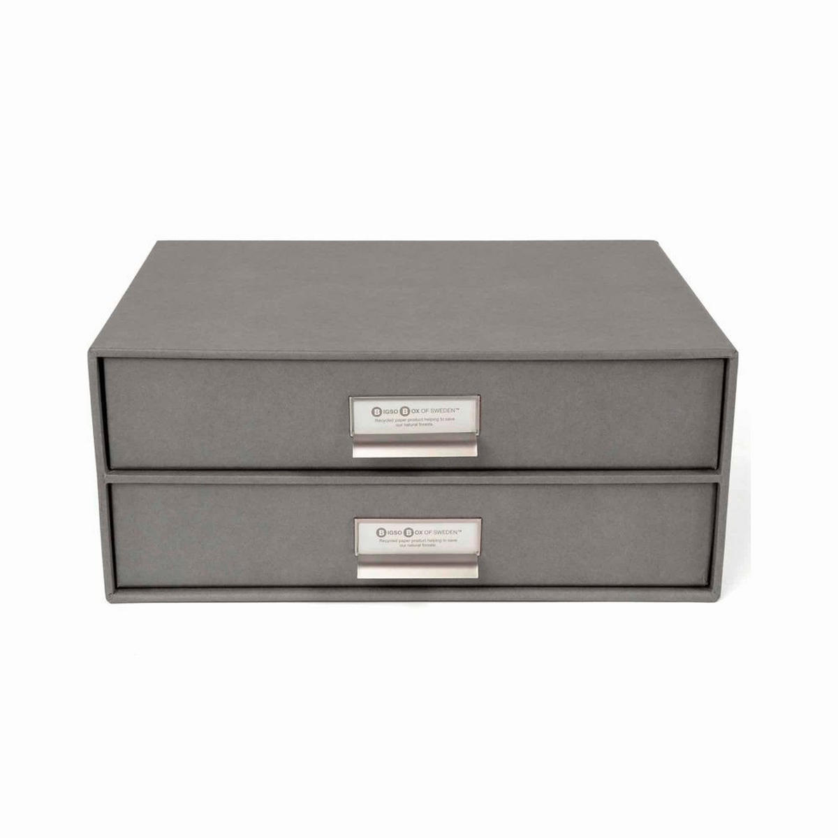 TISCHORGANIZER  - Hellgrau/Grau, Basics, Karton/Papier (33.5/14.5/25.5cm)