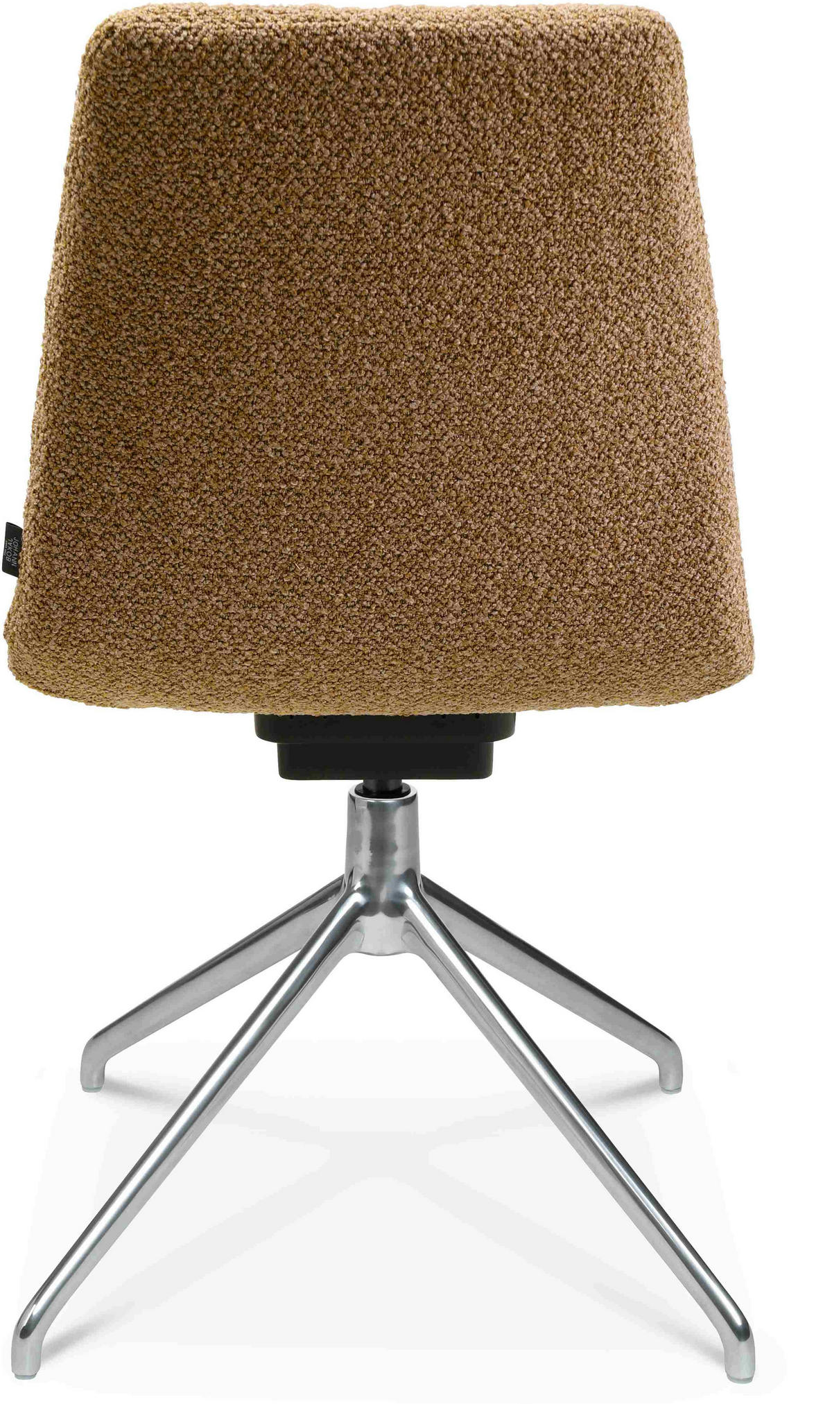 STUHL  in Aluminium Flachgewebe  - Alufarben/Orange, Design, Textil/Metall (46/81,5-84,5/55cm) - Johann Jakob