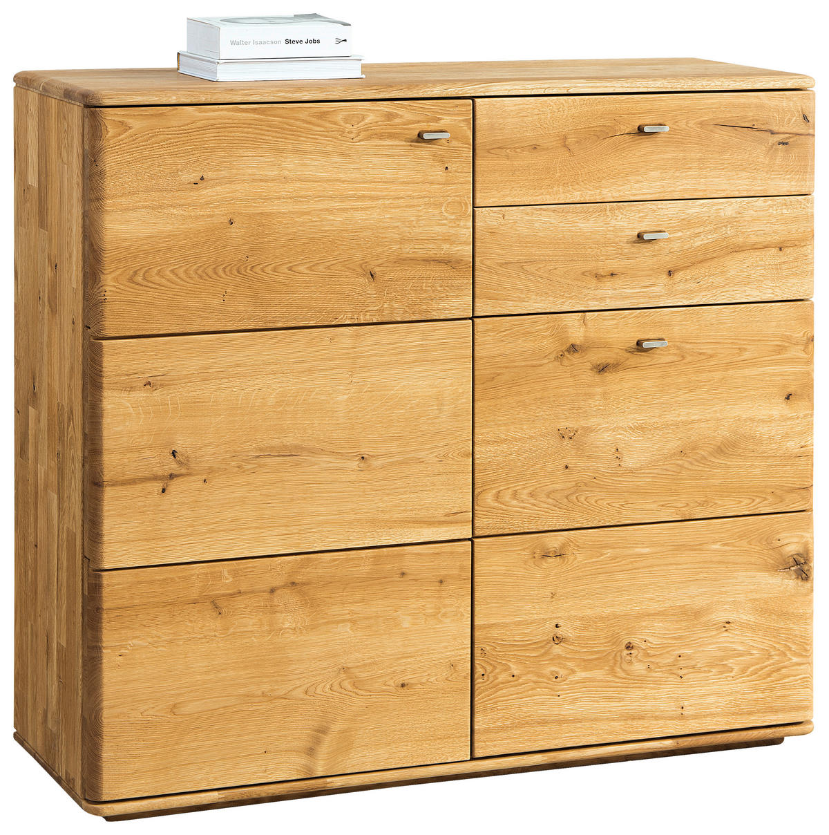 KOMMODE Denver Denver Eichefarben  117/103/39 cm  - Champagner/Eichefarben, KONVENTIONELL, Holz/Metall (117/103/39cm) - Linea Natura
