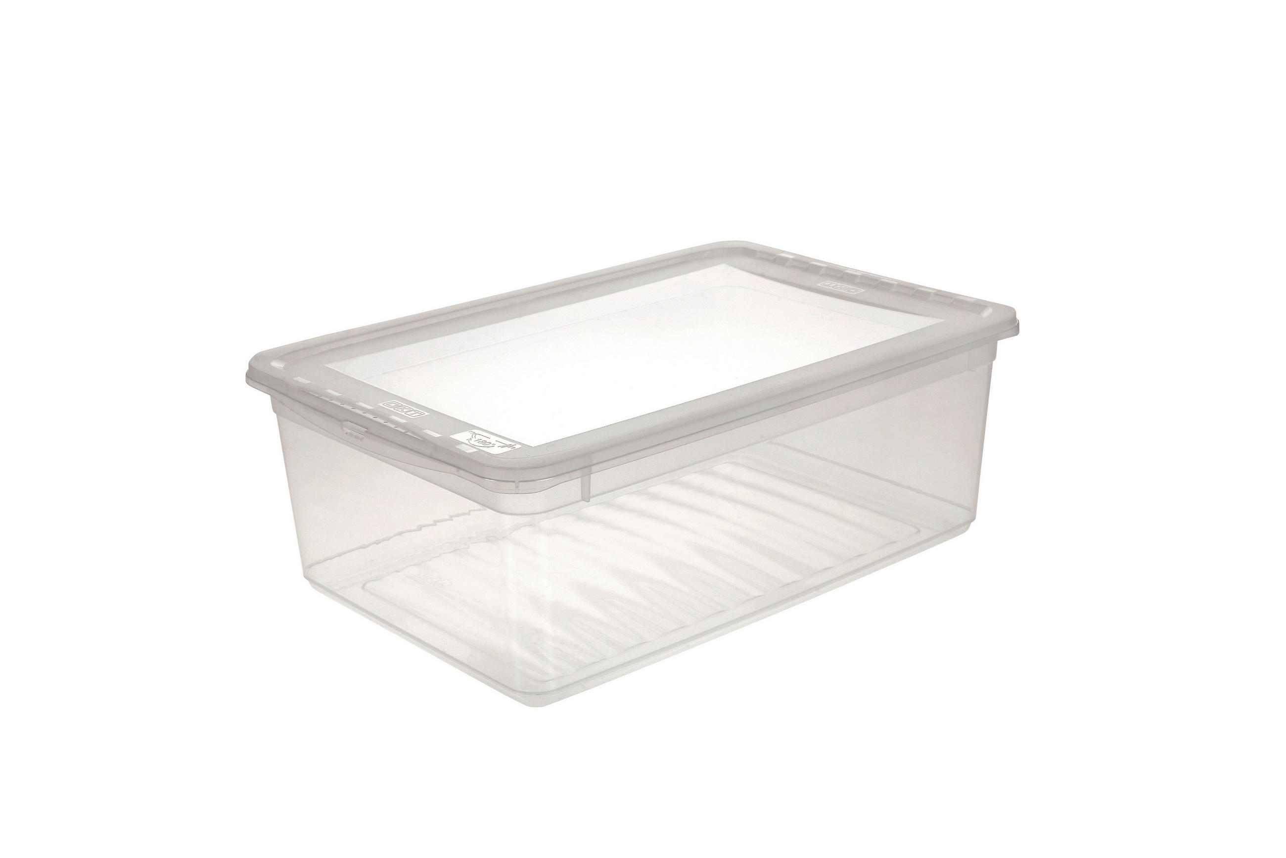 KUTIJA S POKLOPCEM  39/26,5/14 cm       - prozirno, Basics, plastika (39/26,5/14cm)