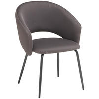 ARMLEHNSTUHL  in Eisen Netzbespannung  - Schwarz/Grau, MODERN, Textil/Metall (58/80/60cm) - MID.YOU