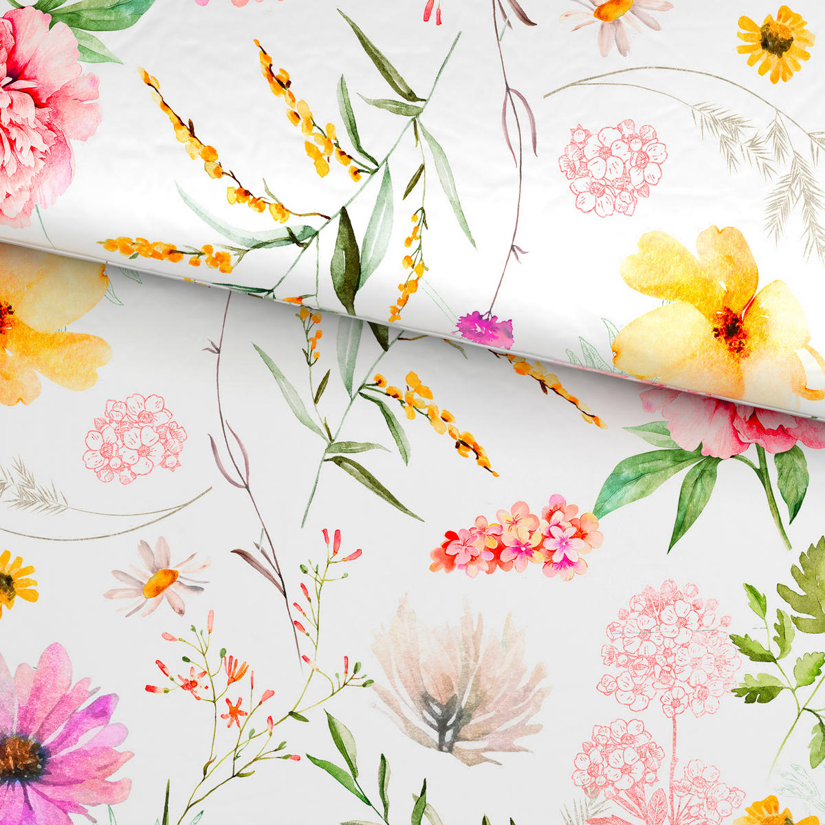 BETTWÄSCHE CUBY Satin 140/200 cm  - Multicolor, KONVENTIONELL, Textil (140/200cm) - Esposa