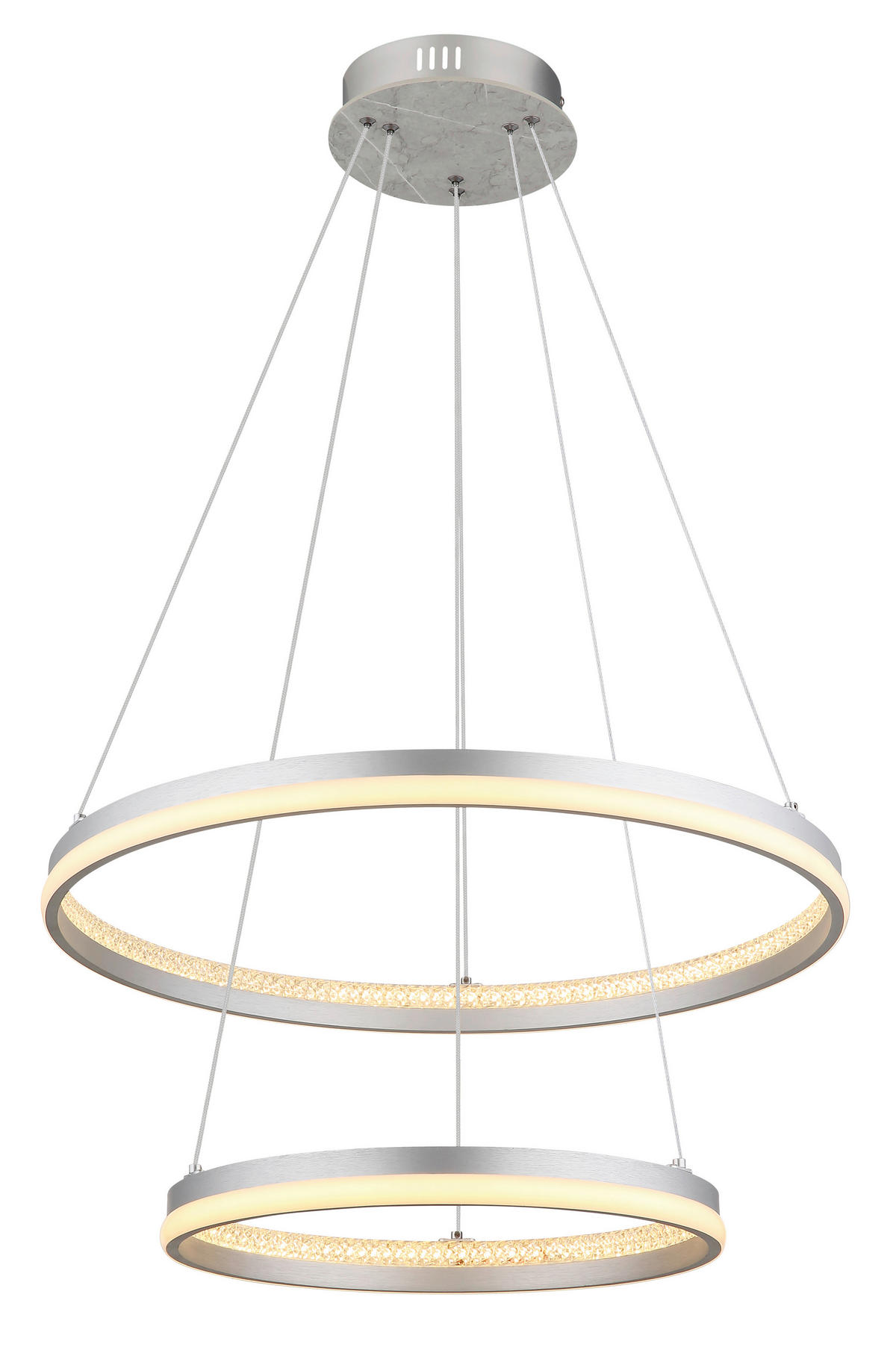 LED-HÄNGELEUCHTE MARY 59,5/120 cm   - Klar/Transparent, Design, Kunststoff/Metall (59,5/120cm)