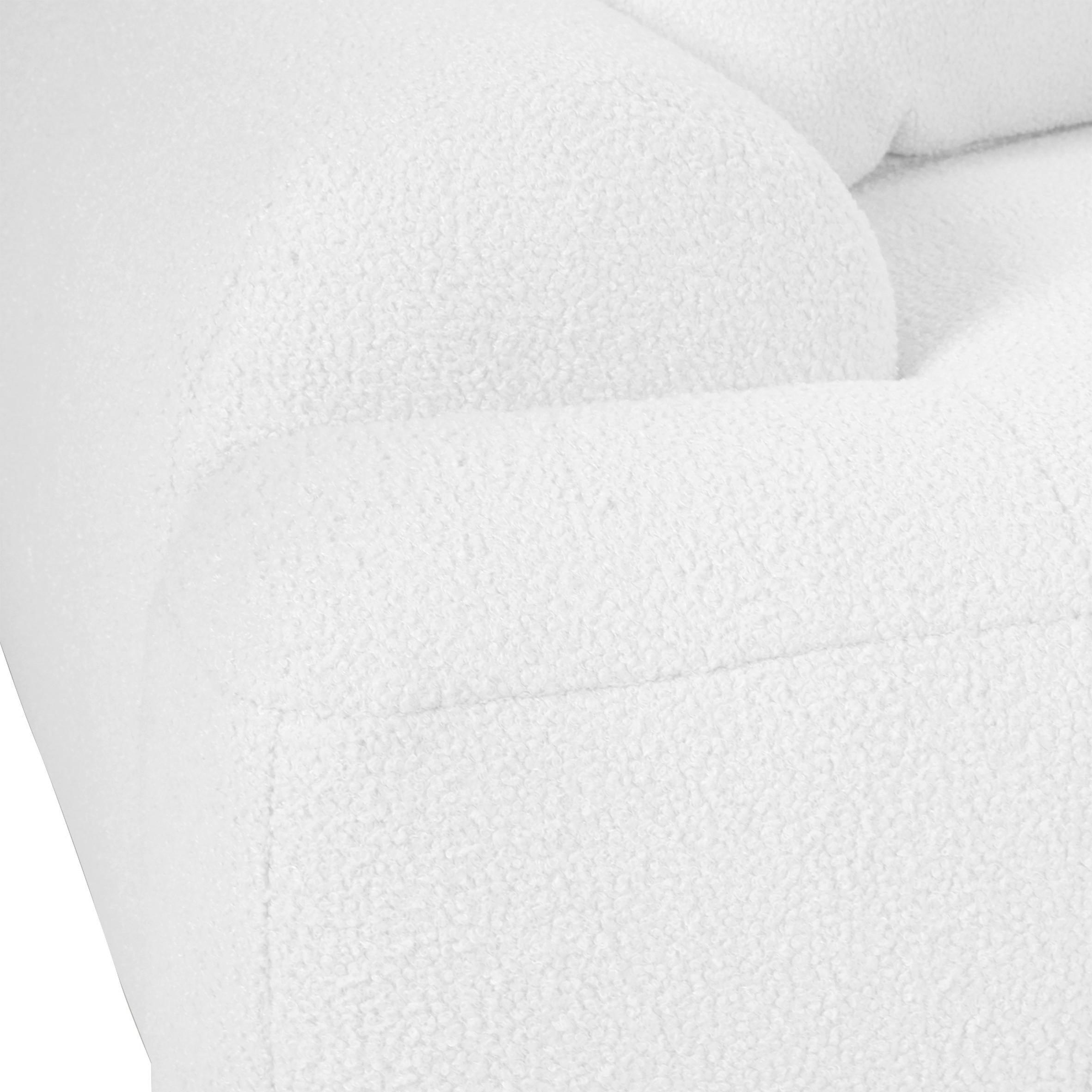 Thumbnail - Carryhome Ecksofa, Weiß, Textil, 2-3-Sitzer, Füllung: Polyetherschaumkern, Ottomane rechts, L-Form, 286x195 cm, Stoffaus...