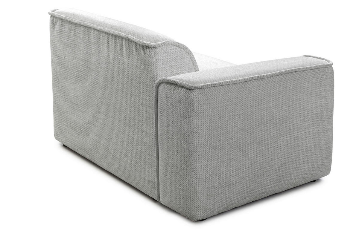 WOHNLANDSCHAFT Flachgewebe Naturfarben  - Schwarz/Naturfarben, Design, Kunststoff/Textil (165/368/211cm) - Lomoco