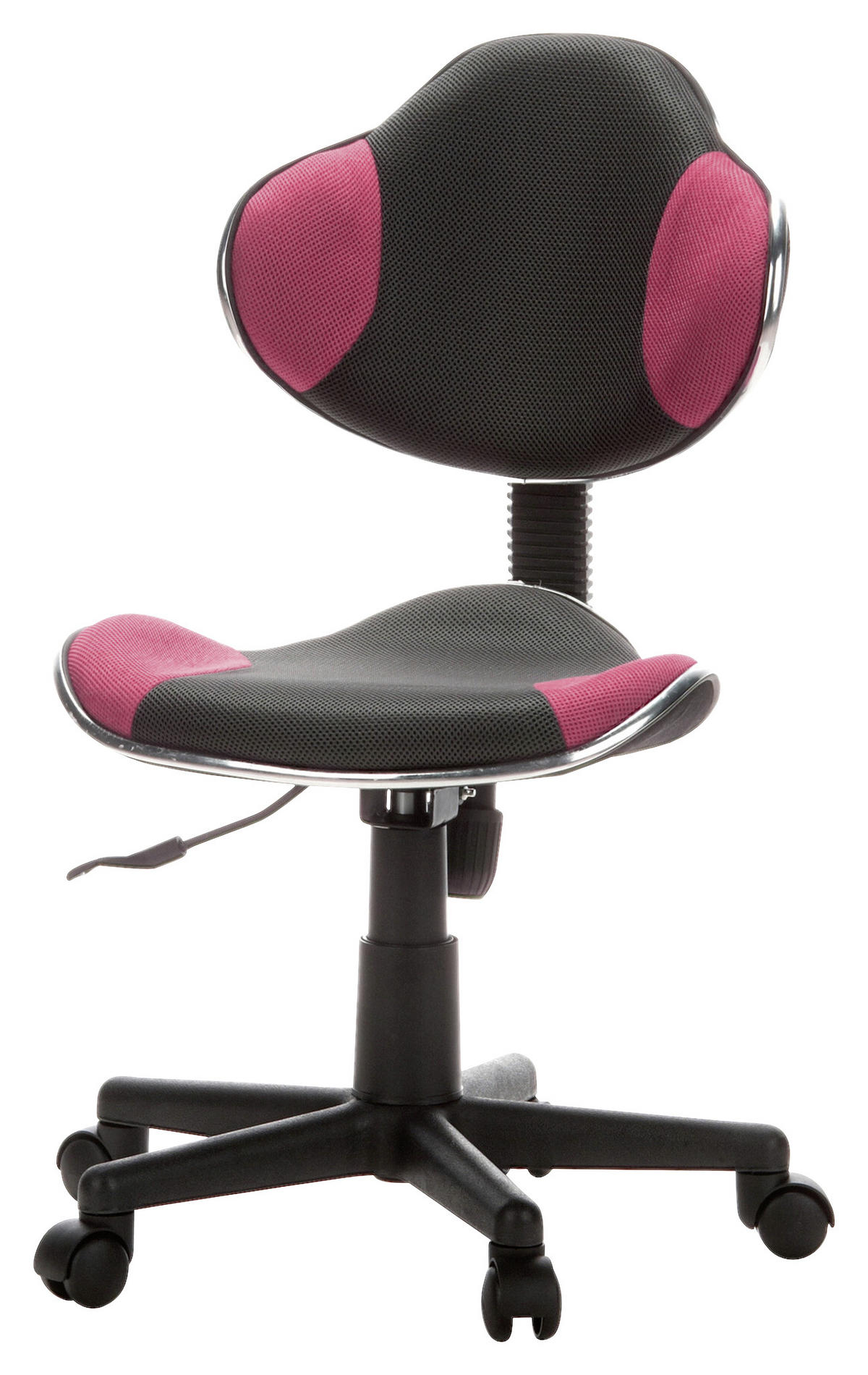 MLADINSKI VRTLJIVI STOL umetna masa siva, pink  - pink/siva, Basics, umetna masa (45/86-101/42cm) - MID.YOU