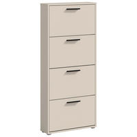 VÝKLOPNÁ SKRINKA NA TOPÁNKY, kašmírová, 59/136/17 cm - čierna/sivá, Design, kompozitné drevo/plast (59/136/17cm) - Carryhome