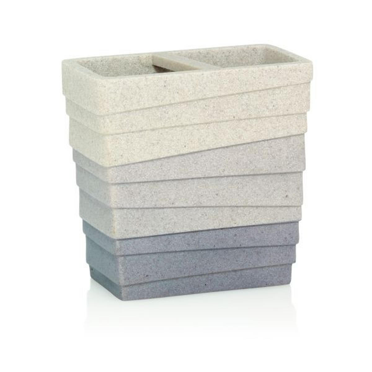 DRŽAČ ČETKICE ZA ZUBE  braon, bež  plastika  - braon/bež, Konvencionalno, plastika (10/10/6cm) - Kela