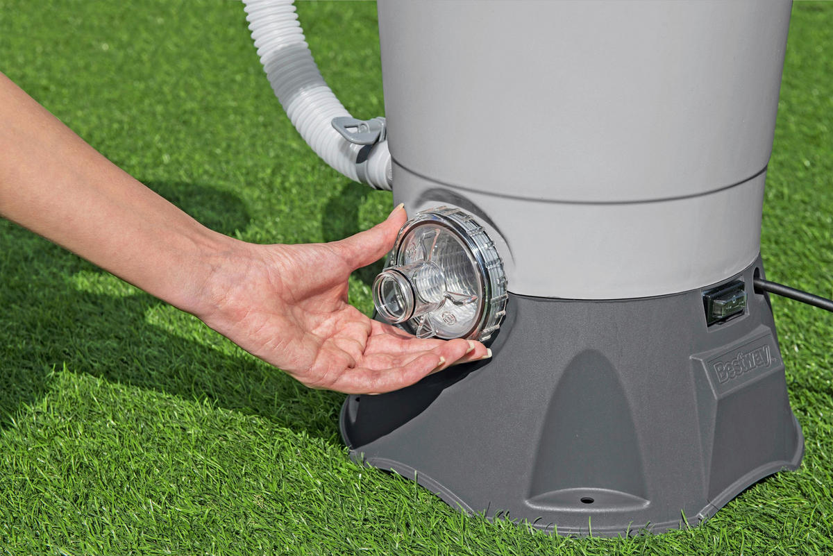 SANDFILTERPUMPE 58515  - Orange/Weiß, KONVENTIONELL, Kunststoff/Metall (30,6/30,6/62cm) - Bestway